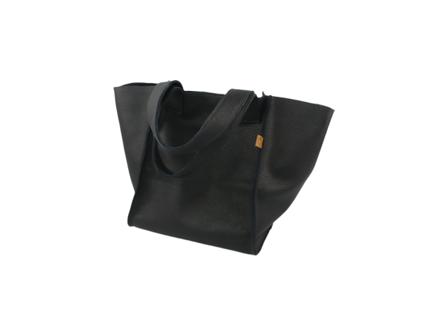 Ledershopper "OLDA", schwarz