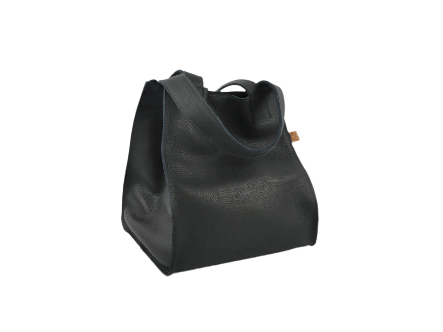 Ledershopper "OLDA", schwarz