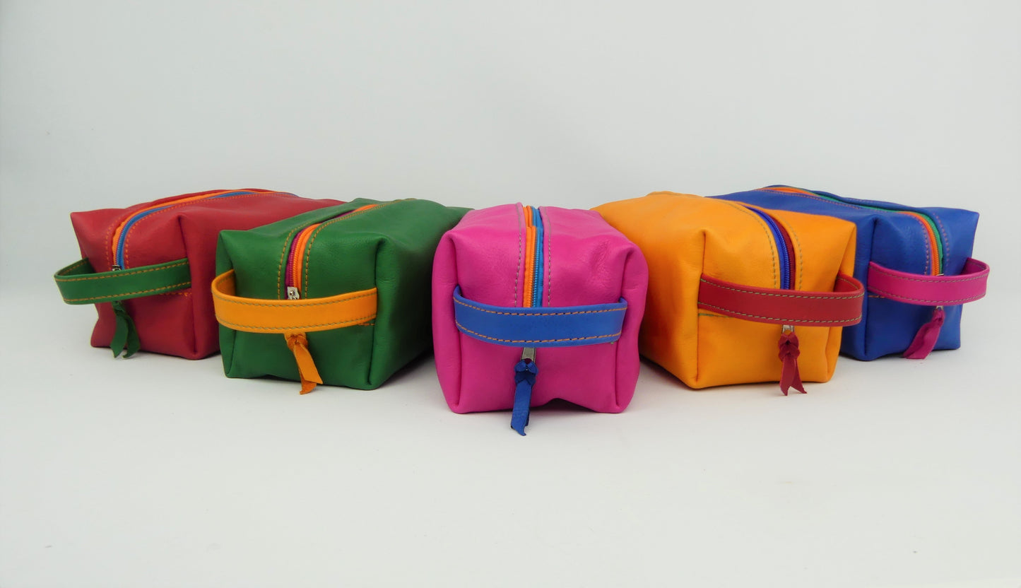 Kulturtasche "STINE", pflanzlich gegerbtes Leder