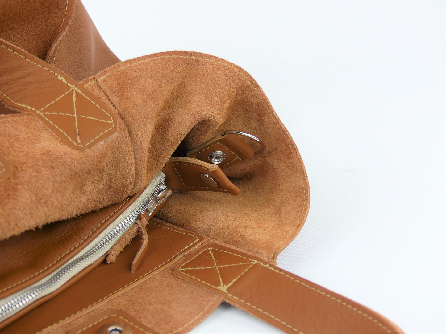 Ledershopper "OLDA", cognac