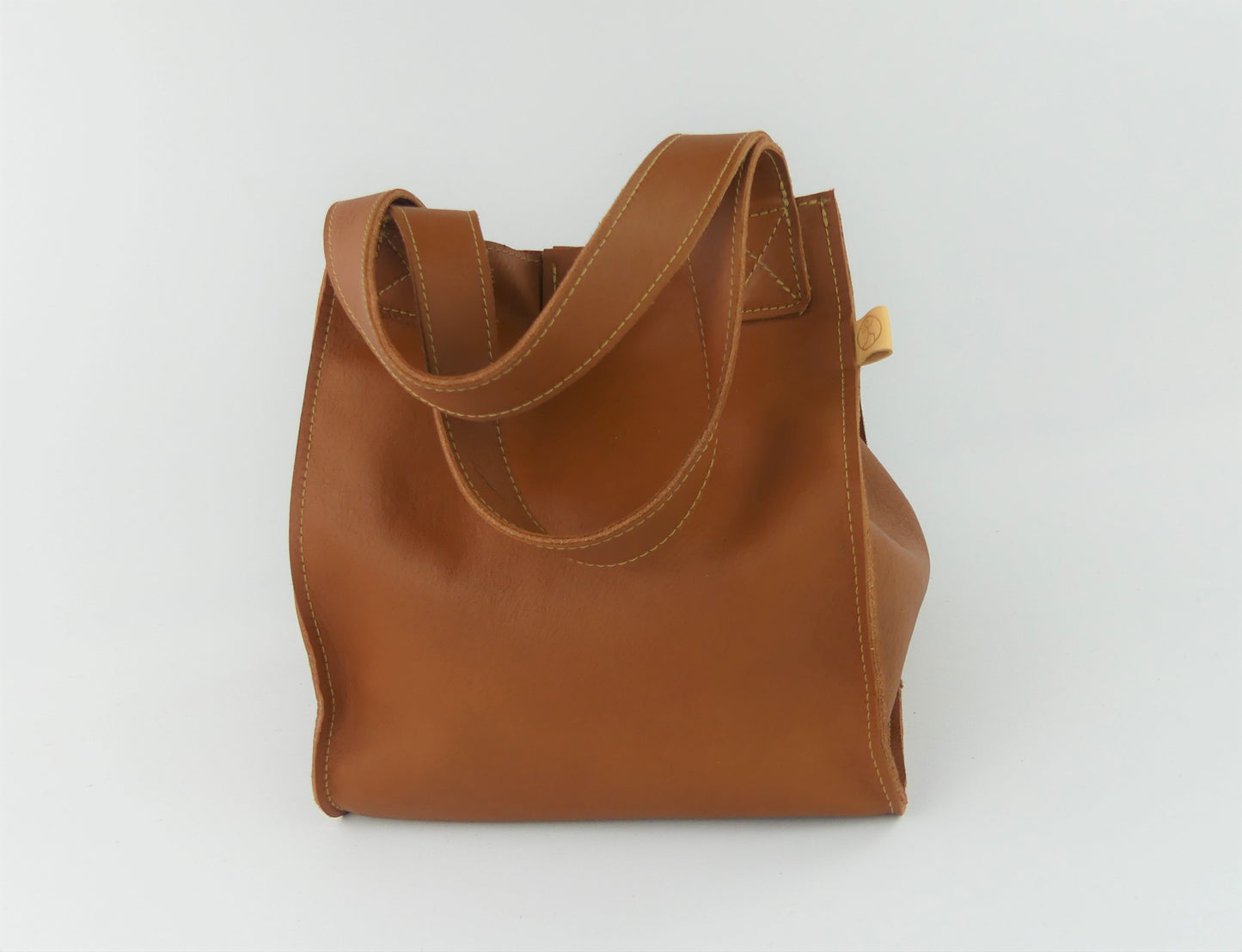 Ledershopper "OLDA", cognac