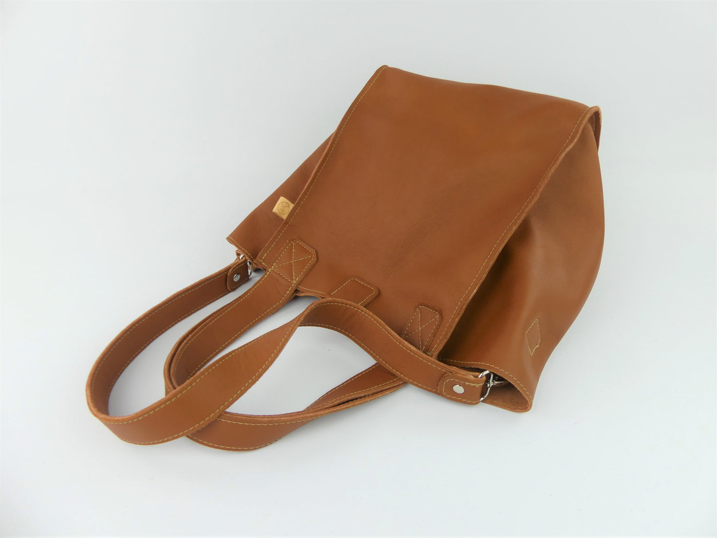 Ledershopper "OLDA", cognac