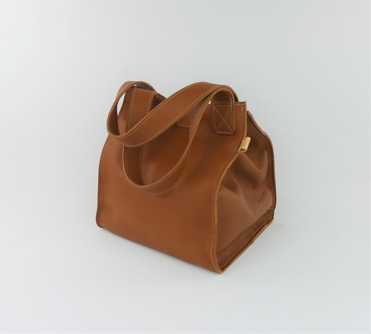 Ledershopper "OLDA", cognac
